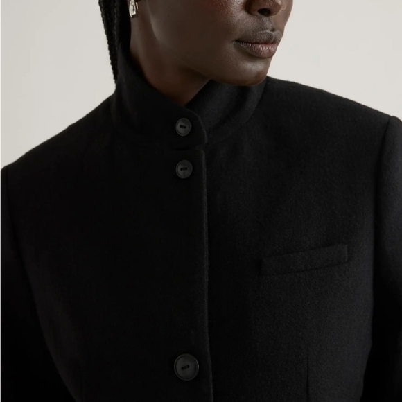 Quince Black Italian Wool Blazer - Picture 3 of 7